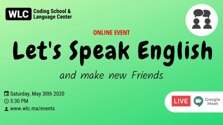 let's speak english and make new friends 30 may 2020